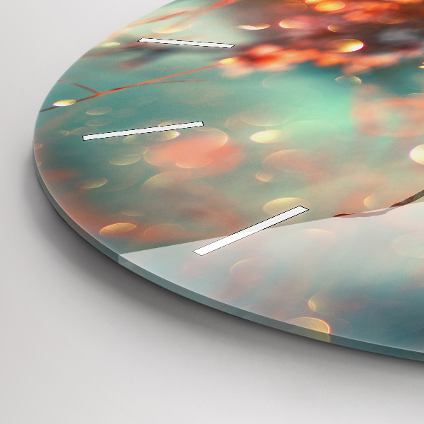 Kerek fali üvegóra Tavaszi virágok