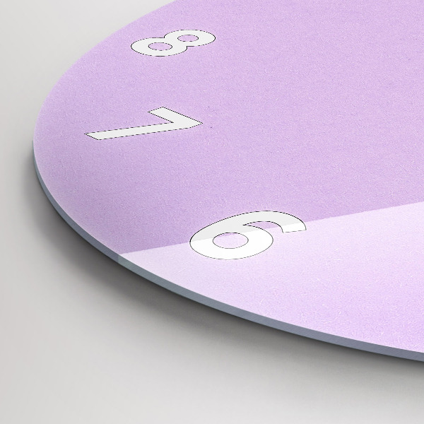 Kerek fali üvegóra Pasztell mintás