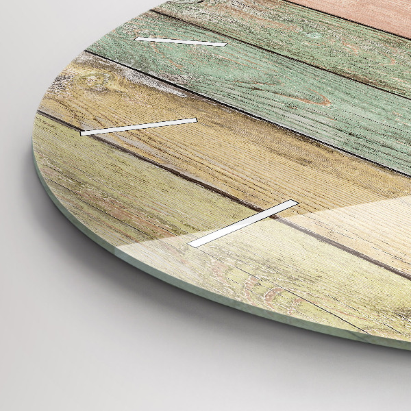 Kerek fali üvegóra Színes táblák