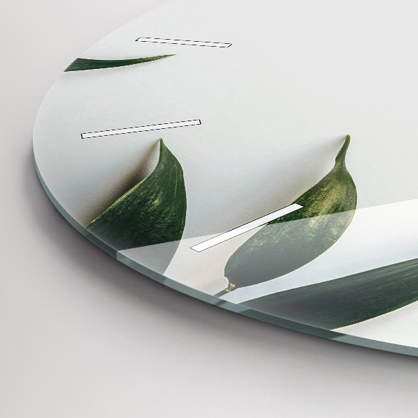 Kerek fali üvegóra Levélkeret