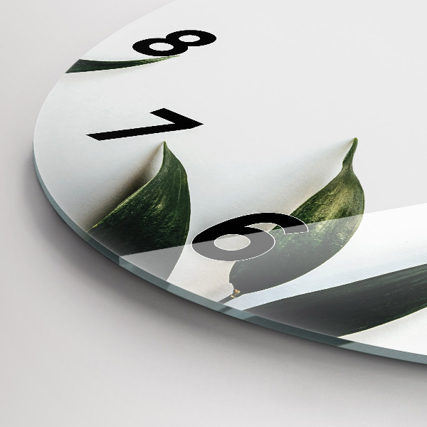 Kerek fali üvegóra Levélkeret