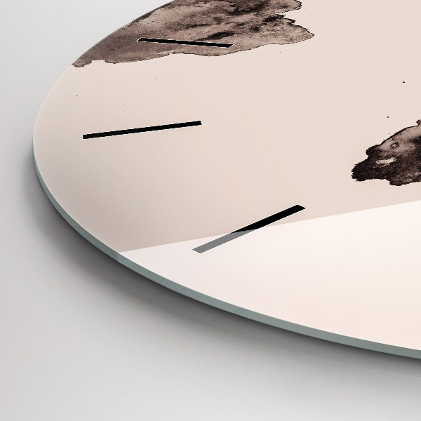 Kerek fali üvegóra Akvarell világtérkép