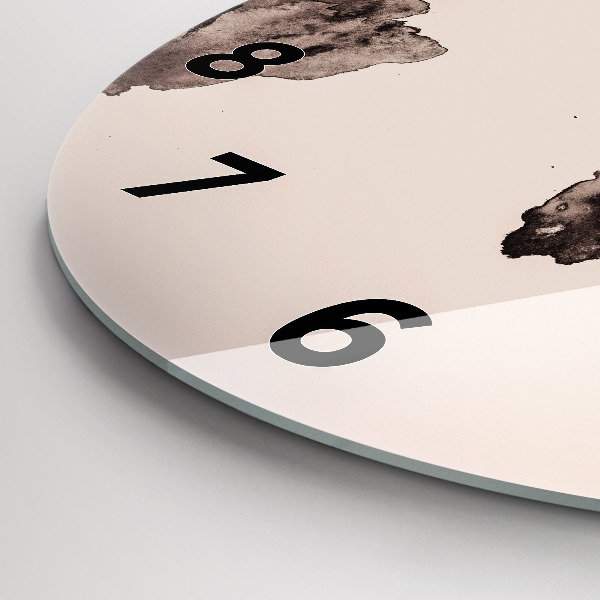 Kerek fali üvegóra Akvarell világtérkép