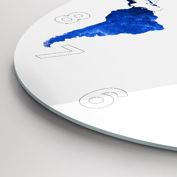 Kerek fali üvegóra Űr világtérkép