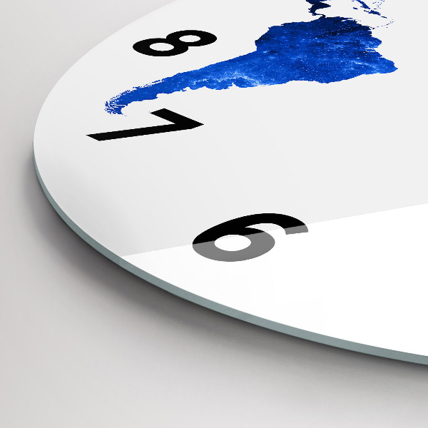 Kerek fali üvegóra Űr világtérkép