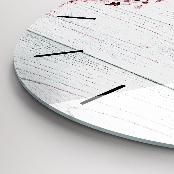 Kerek fali üvegóra Tavaszi virágok