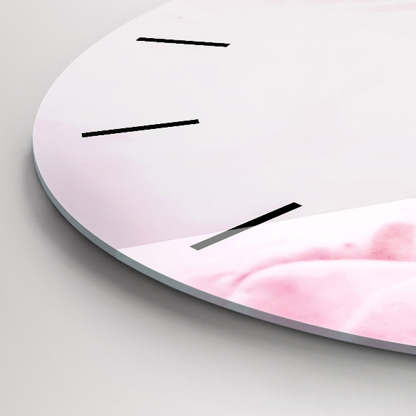 Kerek fali üvegóra Virágzó virágok