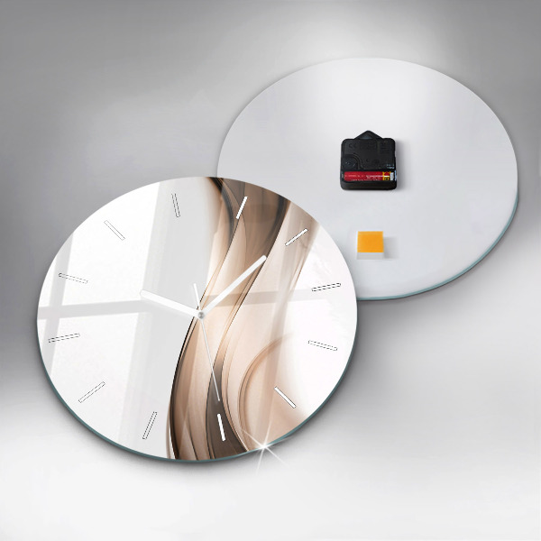 Kerek fali üvegóra Absztrakciós vonal