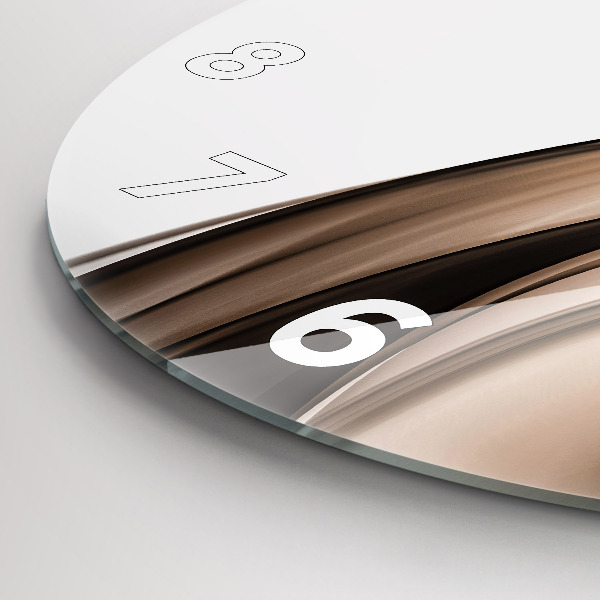 Kerek fali üvegóra Absztrakciós vonal