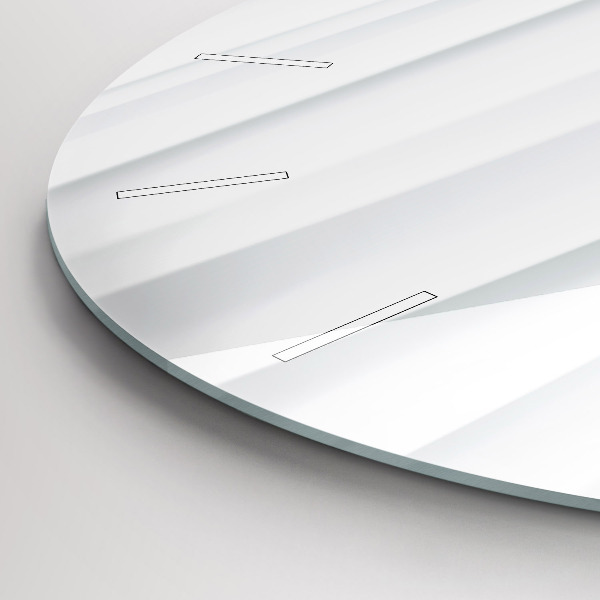 Kerek fali üvegóra Hullámok textúrája