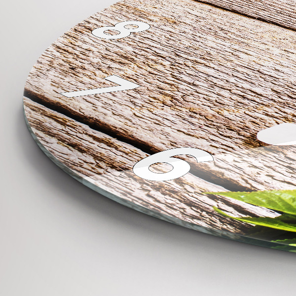 Kerek fali üvegóra Virágok a fán