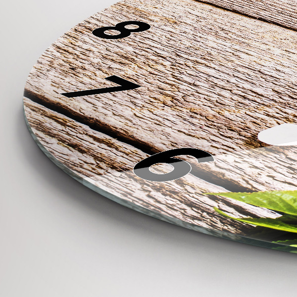 Kerek fali üvegóra Virágok a fán