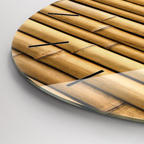 Kerek fali üvegóra Bambusz rudak