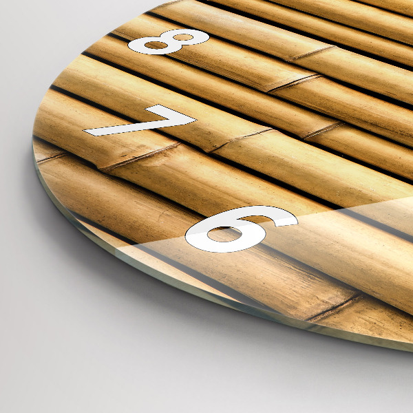 Kerek fali üvegóra Bambusz rudak