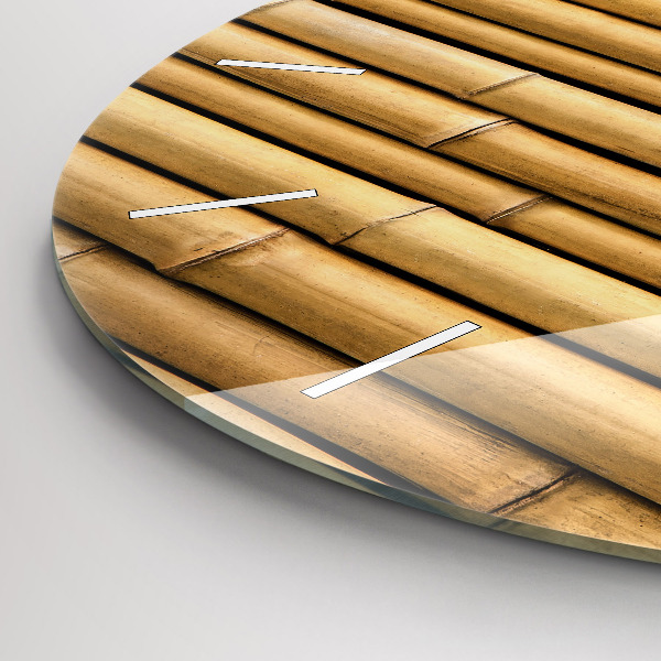 Kerek fali üvegóra Bambusz rudak