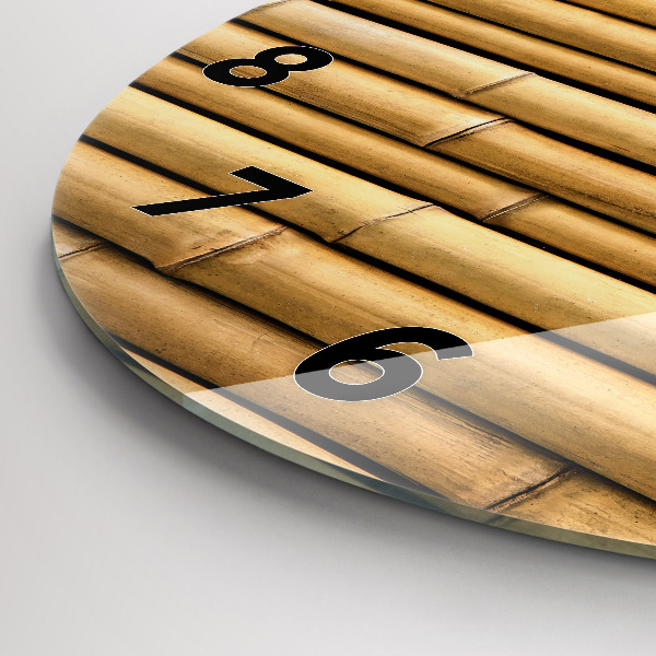 Kerek fali üvegóra Bambusz rudak