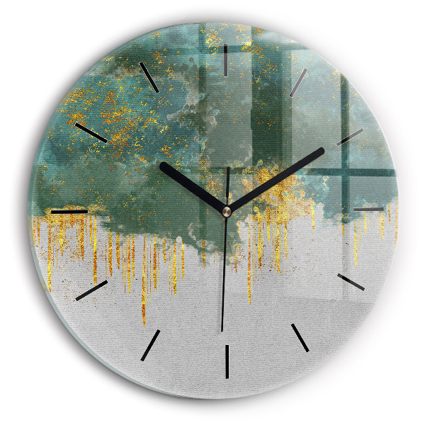 Kerek fali üvegóra Dekoratív minta