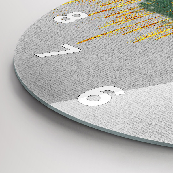 Kerek fali üvegóra Dekoratív minta