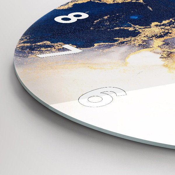 Kerek fali üvegóra Márvány minta