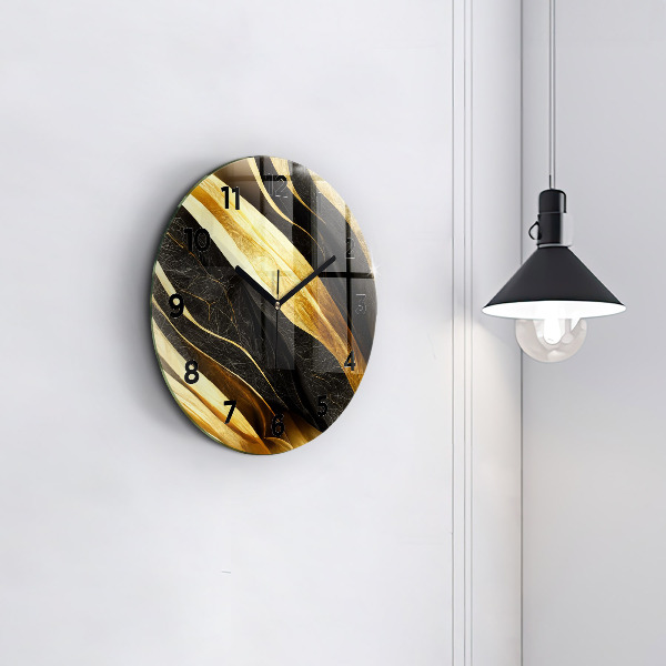 Kerek fali üvegóra Elegáns absztrakció