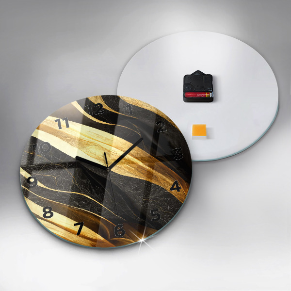 Kerek fali üvegóra Elegáns absztrakció