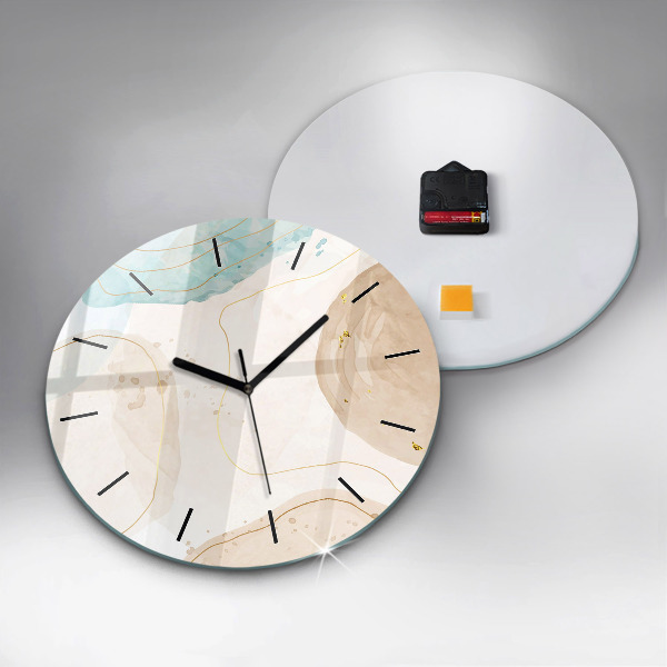 Kerek fali üvegóra Akvarell foltok