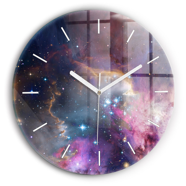 Kerek fali üvegóra Galaxis és csillagok