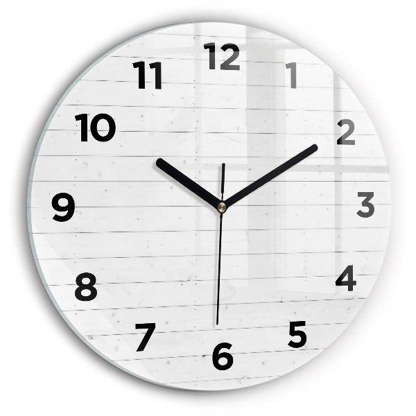 Kerek fali üvegóra Fa panelek minta