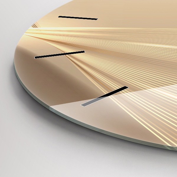 Kerek fali üvegóra Absztrakt fény