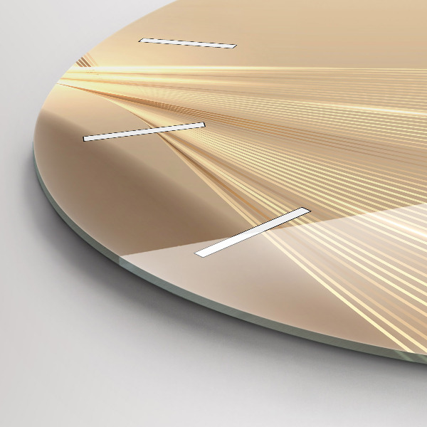 Kerek fali üvegóra Absztrakt fény