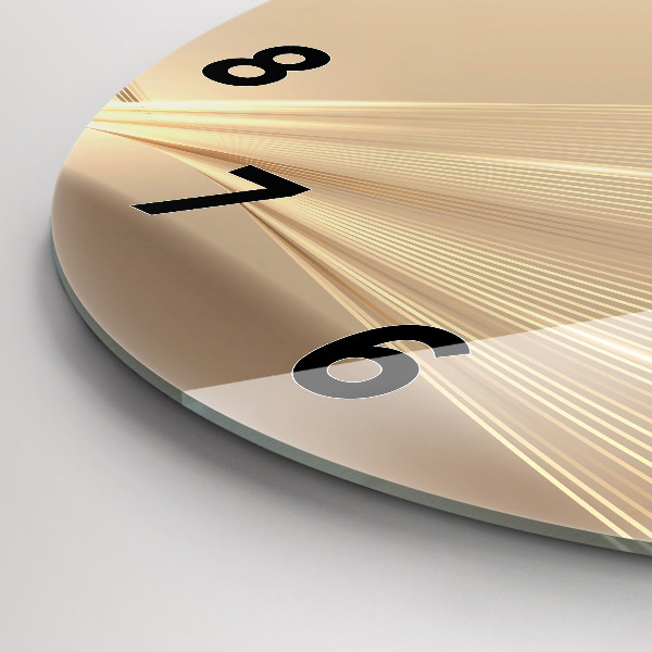 Kerek fali üvegóra Absztrakt fény