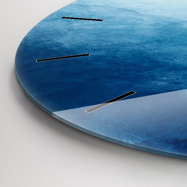 Kerek fali üvegóra Absztrakciós víz