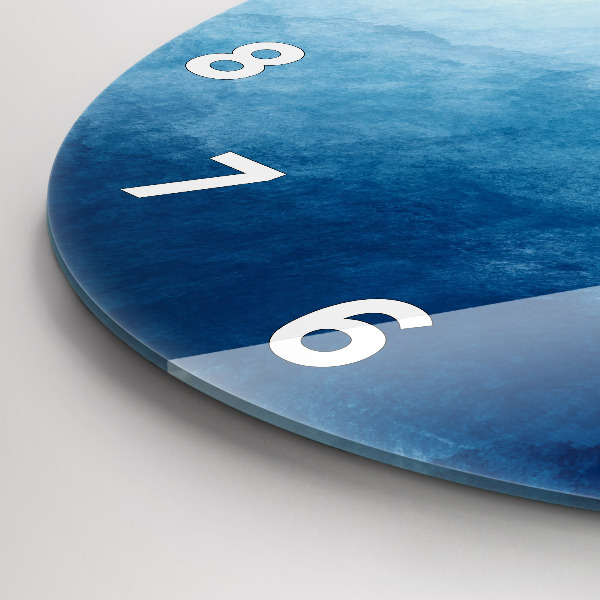 Kerek fali üvegóra Absztrakciós víz