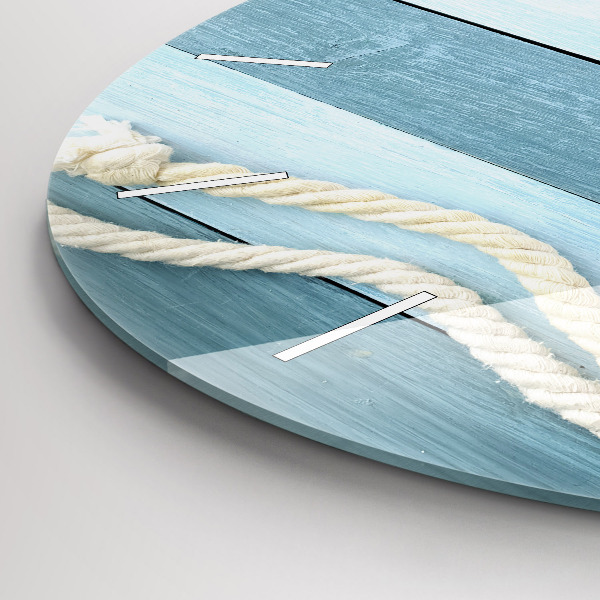 Kerek fali üvegóra Deszkák csíkok és héj