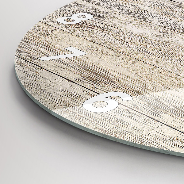 Kerek fali üvegóra Fa panelek