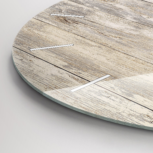 Kerek fali üvegóra Fa panelek