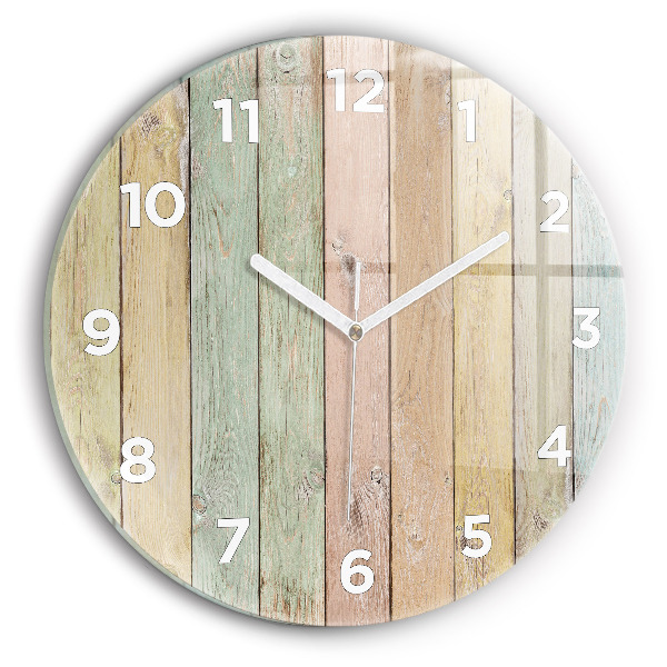 Kerek fali üvegóra Színes táblák