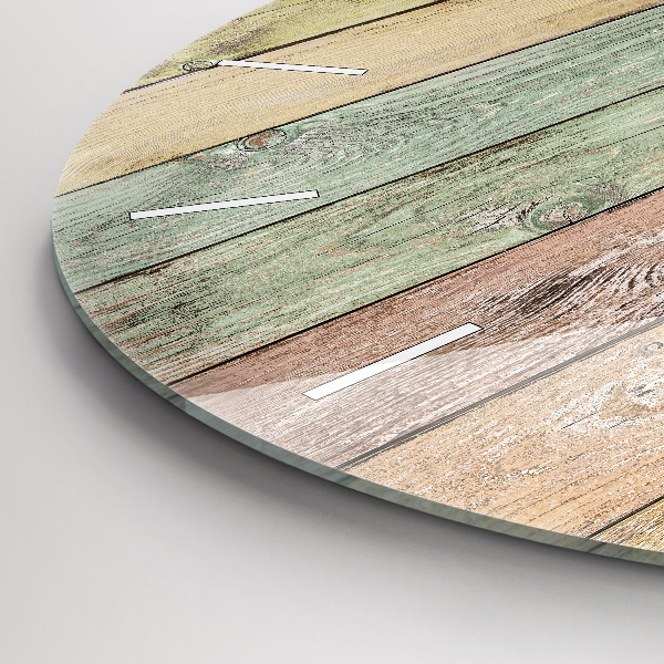 Kerek fali üvegóra Színes táblák