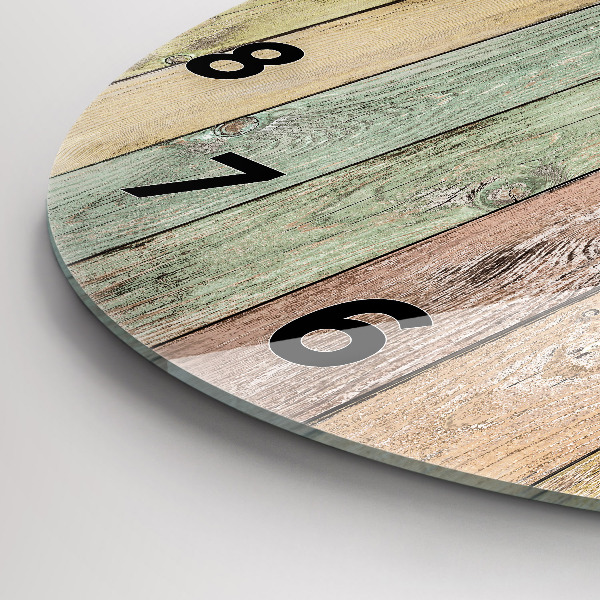 Kerek fali üvegóra Színes táblák