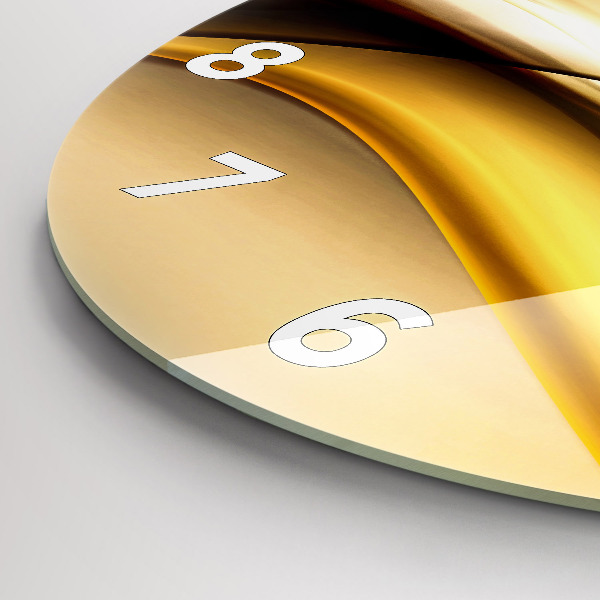 Kerek fali üvegóra Absztrakt hullám