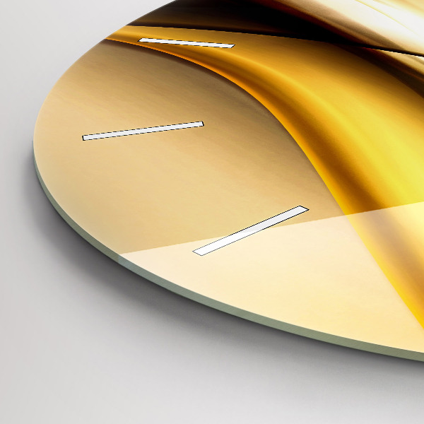 Kerek fali üvegóra Absztrakt hullám