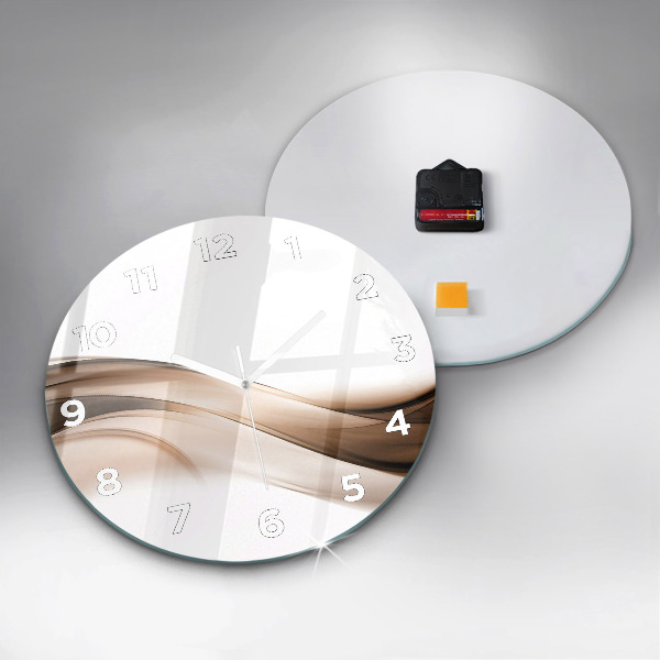 Kerek fali üvegóra Absztrakciós vonal