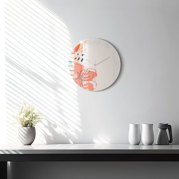 Kerek fali üvegóra Hawaii növények