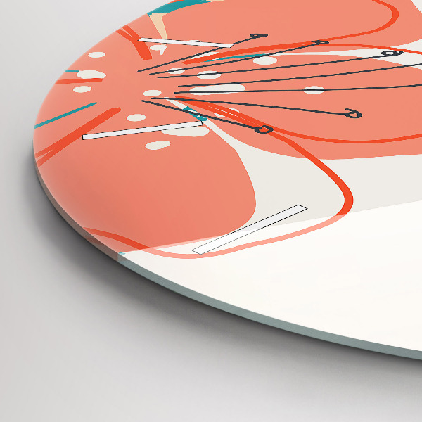 Kerek fali üvegóra Hawaii növények