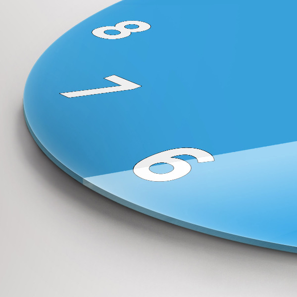 Kerek fali üvegóra Kék