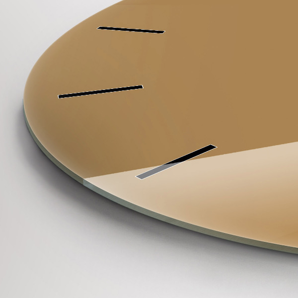 Kerek fali üvegóra Bézs