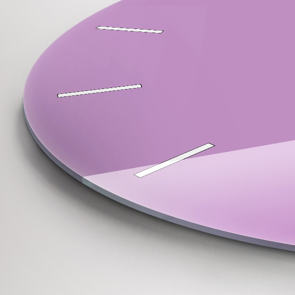 Kerek fali üvegóra Halványlila