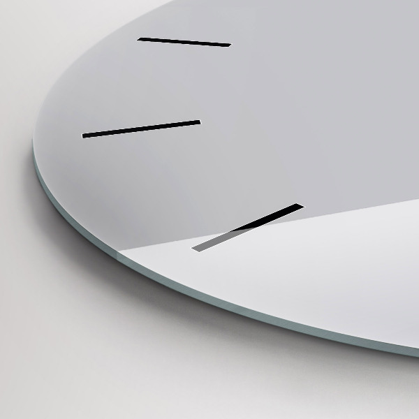 Kerek fali üvegóra Világos szürke