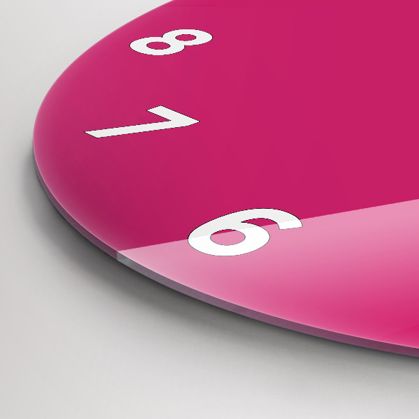 Kerek fali üvegóra Rózsaszín