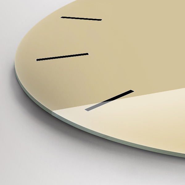 Kerek fali üvegóra Bézs